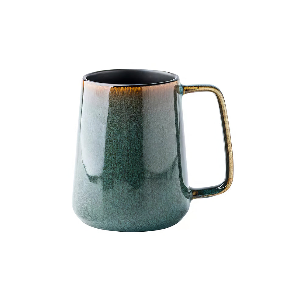 Jumbo 24oz Ceramic Coffee Mug Golden Handle Large Tea Cup for Home and Office
