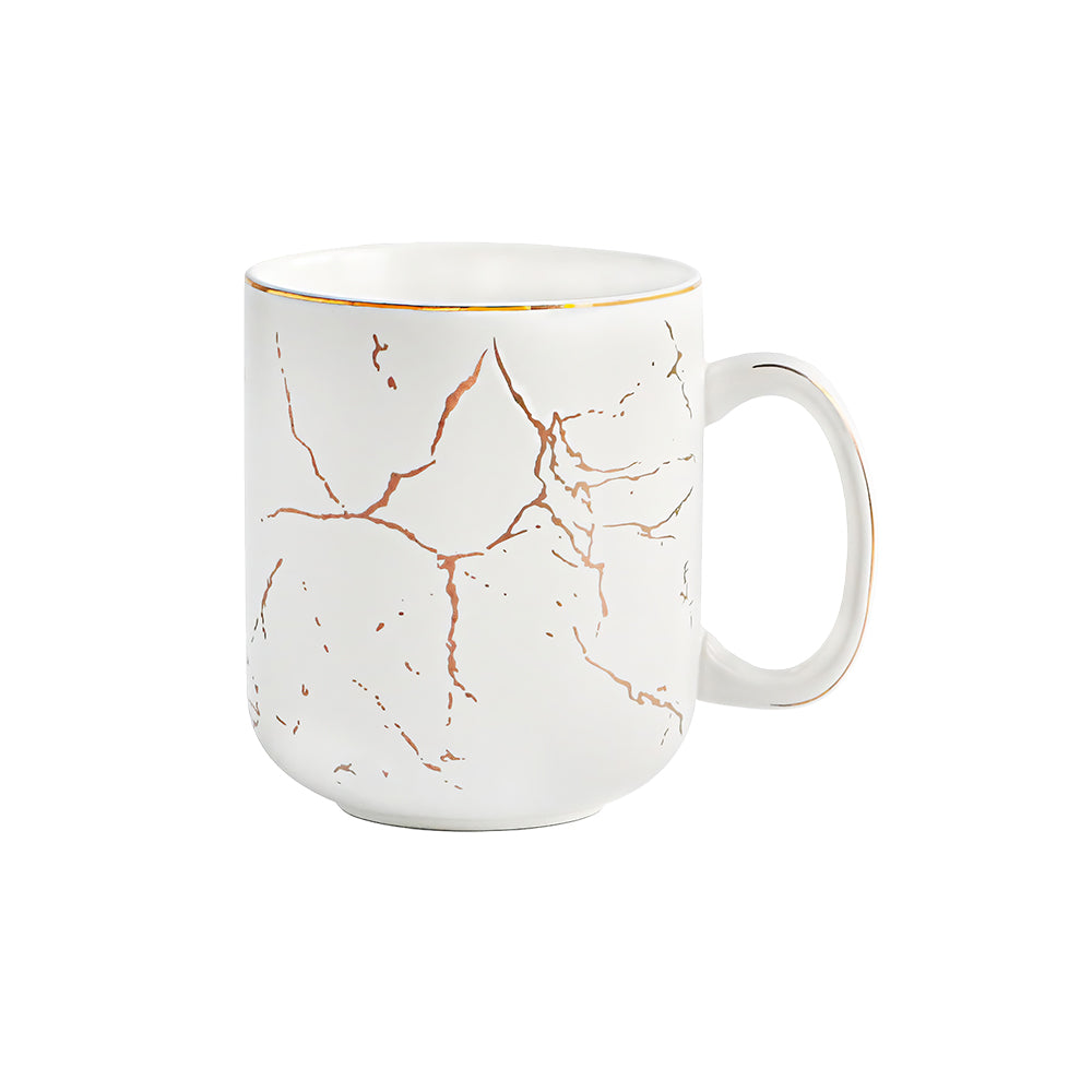 22oz Extra Large Ceramic Coffee Mug Marble Design