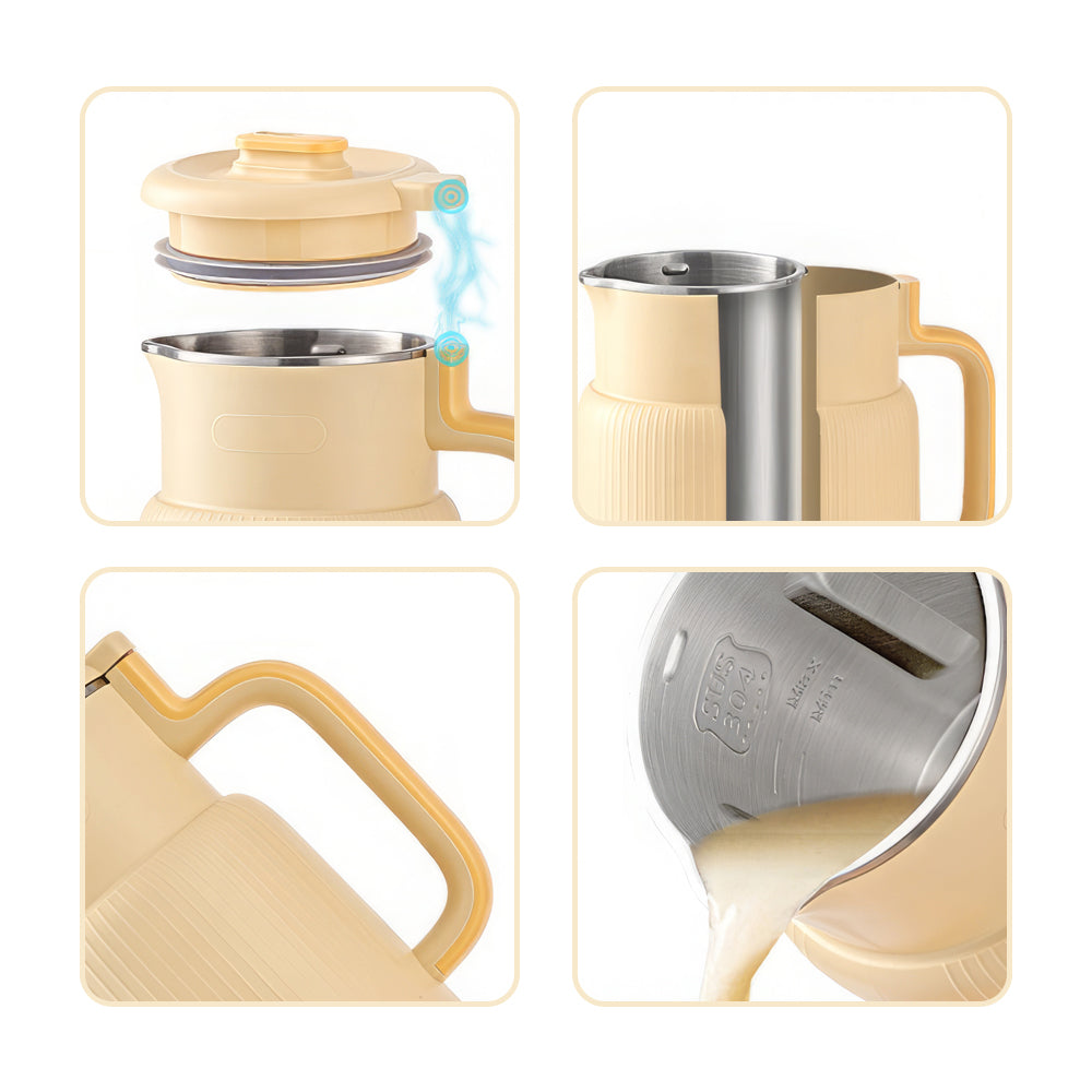 6-in-1 Nut Milk Maker 20oz, Soy Almond Oat Milk Machine with Self Clean