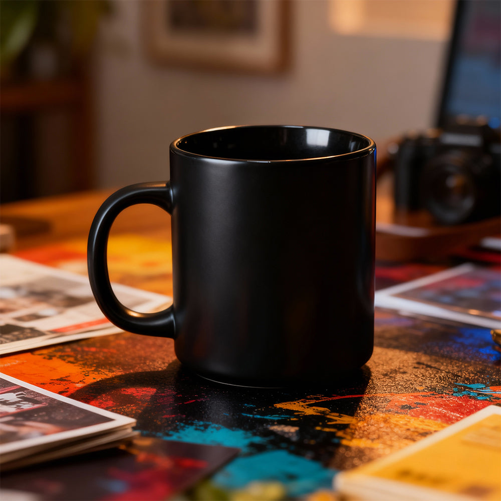 16oz Silicone Coffee Mug Unbreakable Microwave and Dishwasher Safe Classic Black