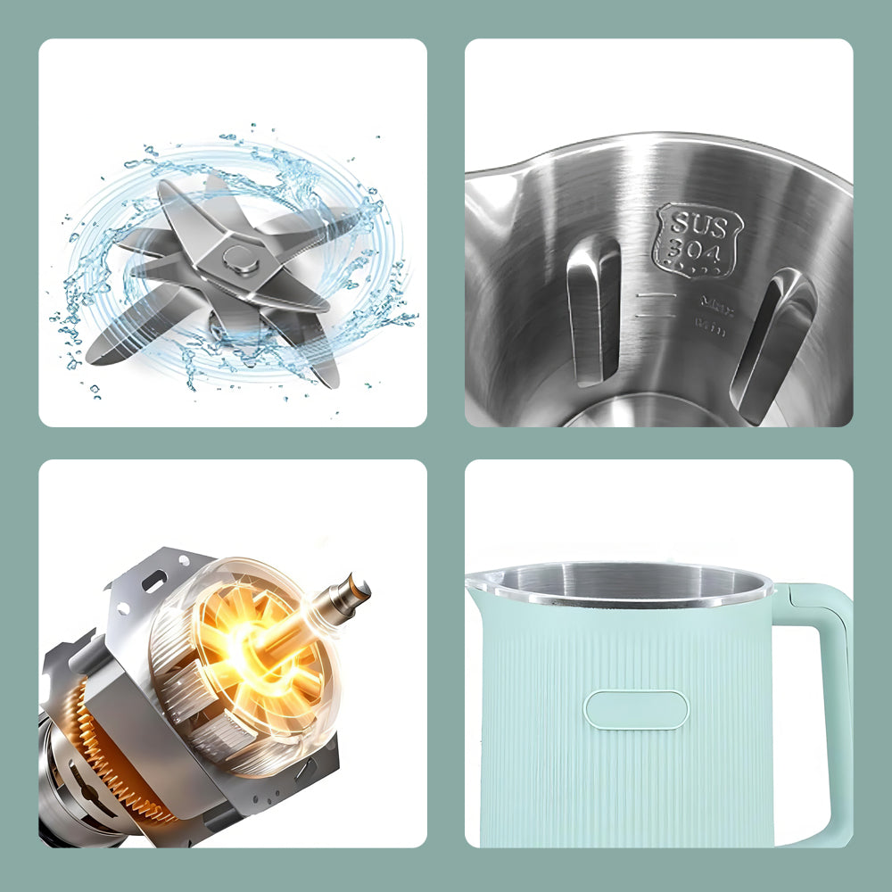 8-in-1 Nut Milk Maker 40oz Soy Almond Oat Milk & Baby Food Blender