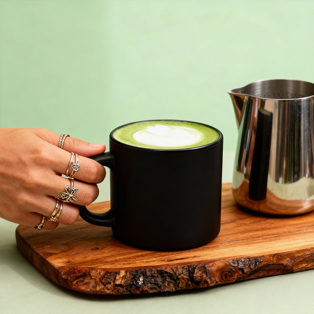 16oz Silicone Coffee Mug Unbreakable Microwave and Dishwasher Safe Classic Black