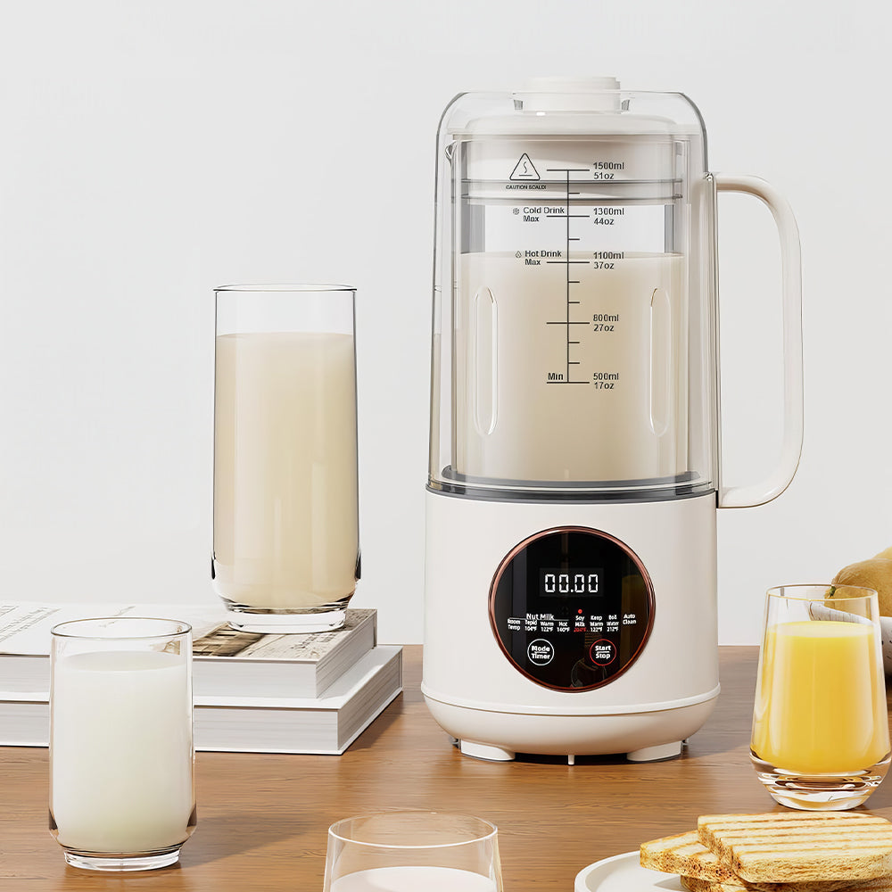 Nut Milk Maker 50oz Automatic Soy Milk Machine with Auto Clean & Timer
