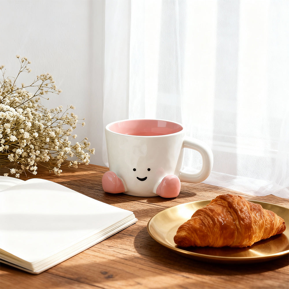 Cute Funny Ceramic Coffee Mug for Women Tea Cup for Office