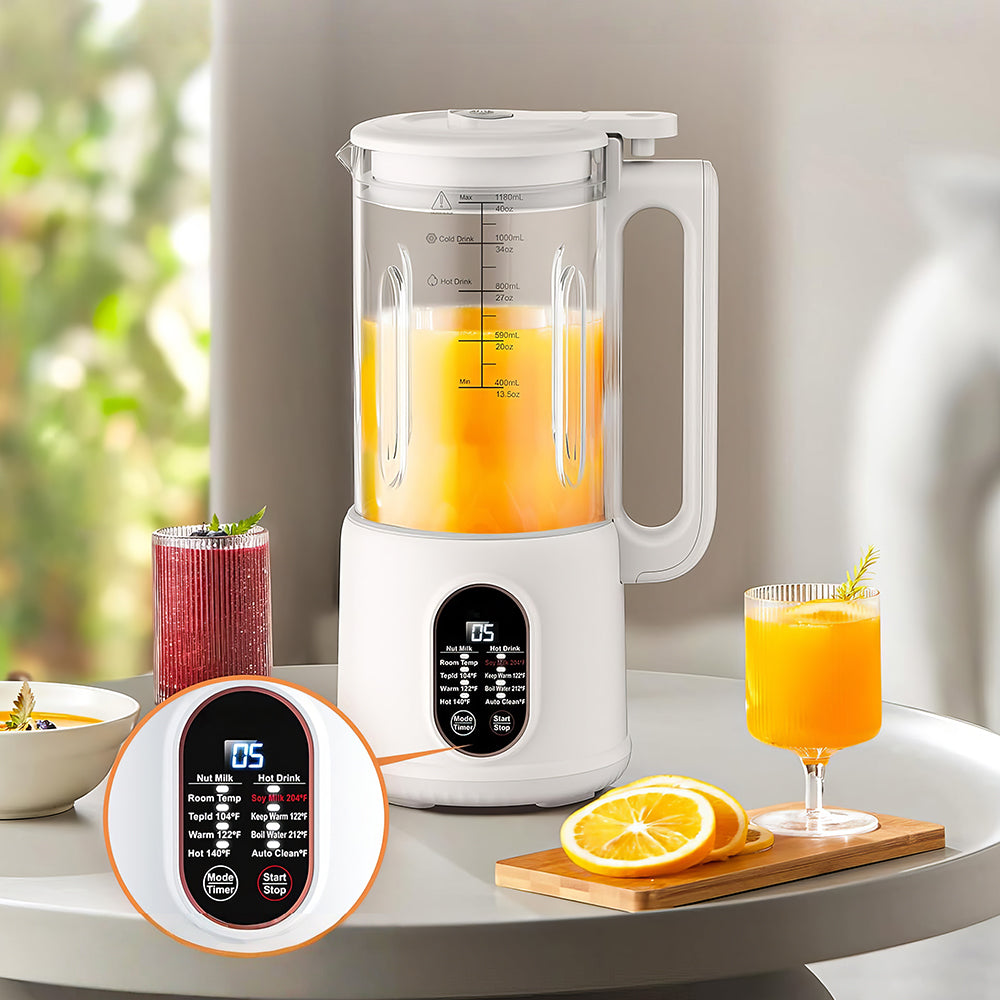 Nut Milk Maker 50oz Automatic Soy Milk Machine with Auto Clean & Timer