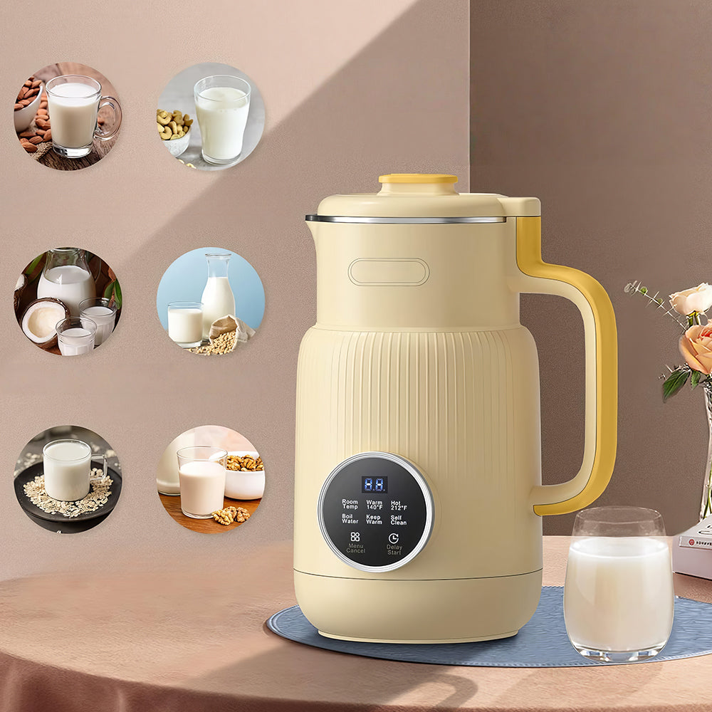 6-in-1 Nut Milk Maker 20oz, Soy Almond Oat Milk Machine with Self Clean